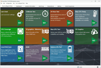 PassMark BurnInTest скриншот № 1