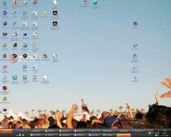 Windows XP Zune Theme скриншот № 1