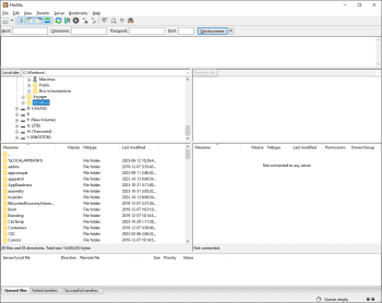 FileZilla screenshot # 1