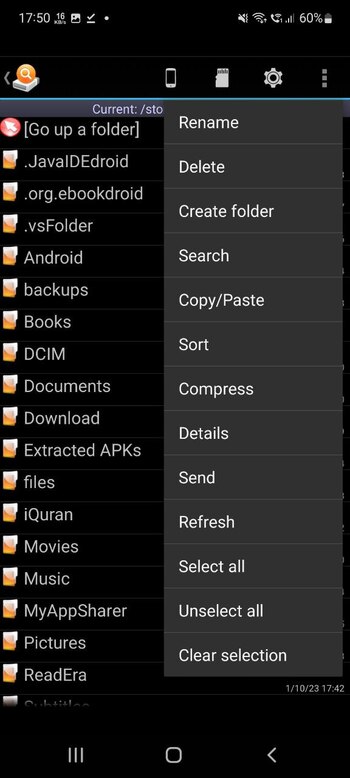 AndExplorer screenshot # 1
