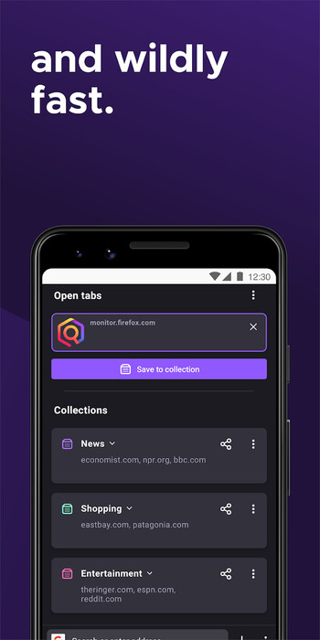 Firefox beta screenshot # 1