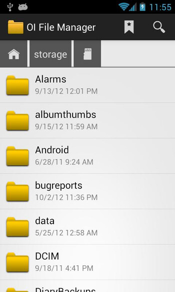 OI File Manager screenshot # 1