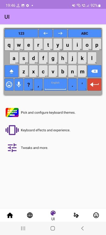 AnySoftKeyboard screenshot # 1