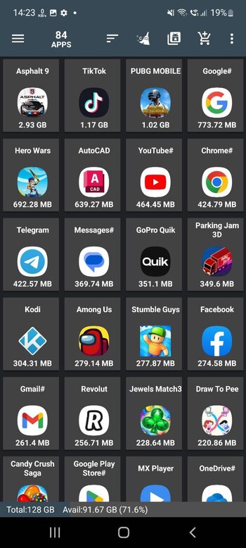 AppMgr III (App 2 SD) screenshot # 1