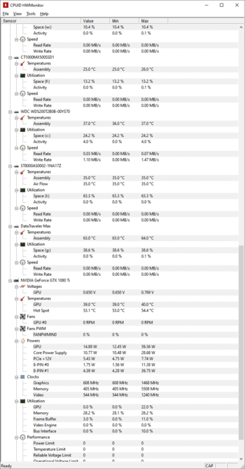HWMonitor screenshot # 1