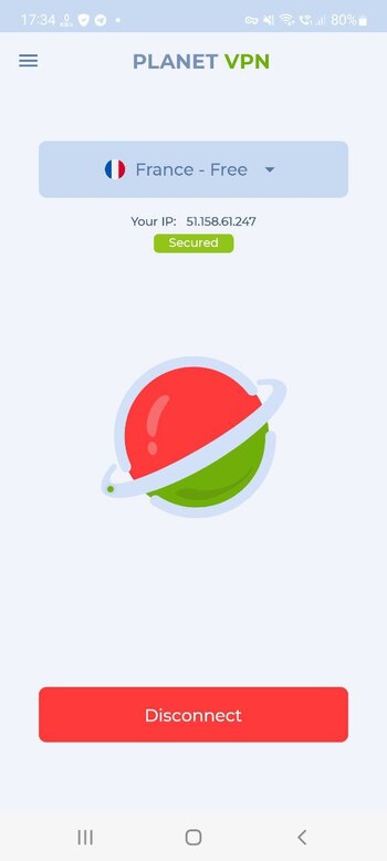 Free VPN Proxy screenshot # 1