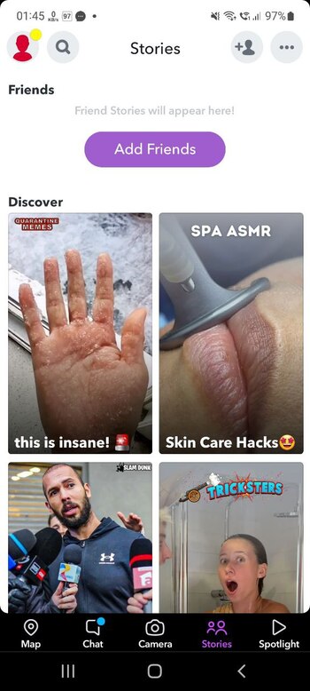 Snapchat screenshot # 1