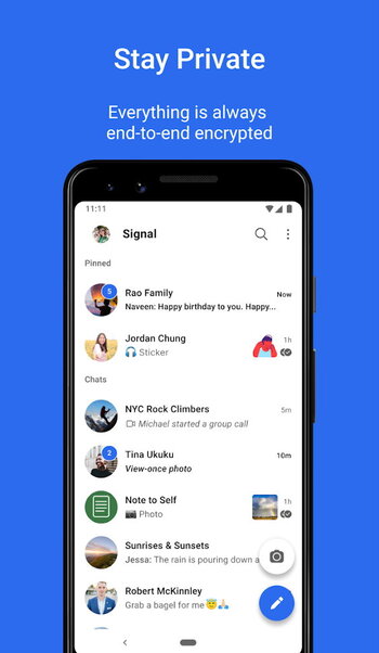Signal Private Messenger screenshot # 1