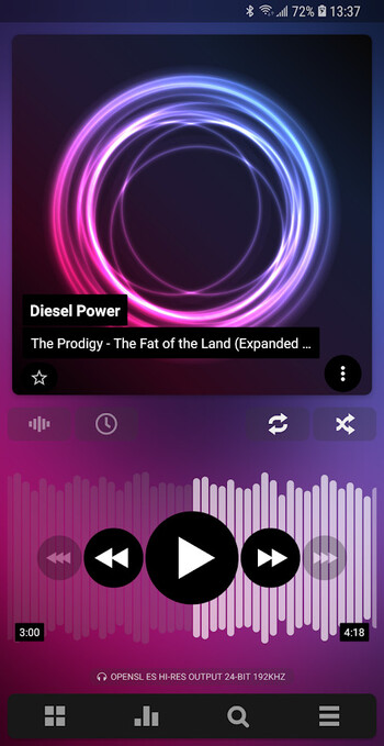 PowerAMP screenshot # 1