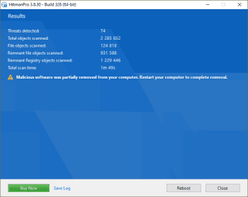 HitmanPro screenshot # 1