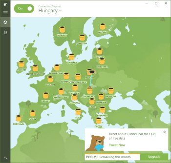 TunnelBear screenshot # 1
