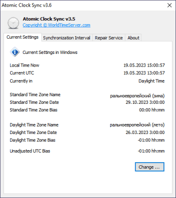 Atomic Clock Sync screenshot # 1