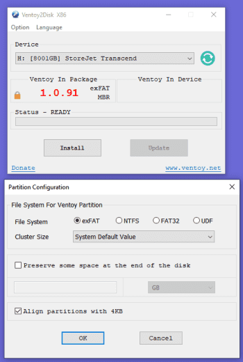 Ventoy screenshot # 1