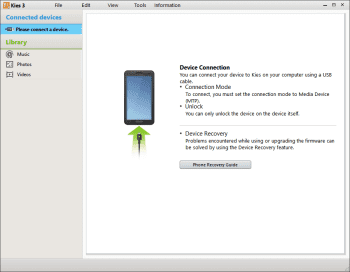 Samsung Kies screenshot # 1