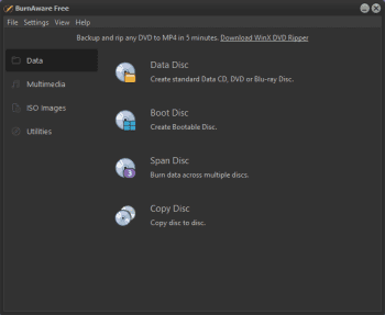 BurnAware Free screenshot # 1