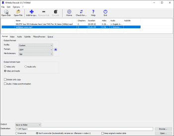 XMedia Recode screenshot # 1