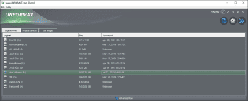UNFORMAT screenshot # 1