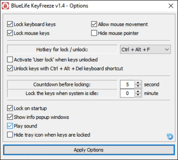 KeyFreeze screenshot # 1