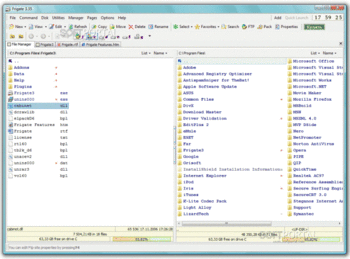 Файловый менеджер Фрегат скриншот № 1