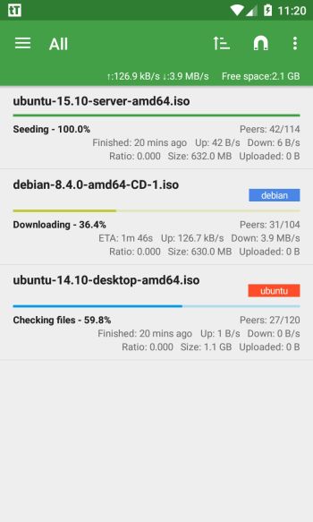 tTorrent Lite скриншот № 1