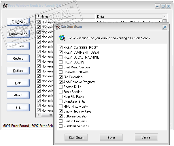 legitimate windows xp registry repair tool