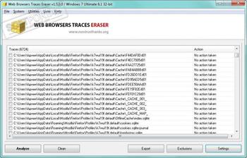 Web Browsers Traces Eraser скриншот № 1