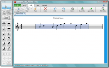 Crescendo Music Notation Editor скриншот № 1