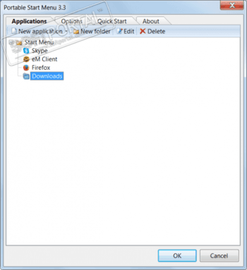 Portable Start Menu скриншот № 1