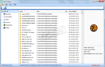 Quick Search скриншот № 1