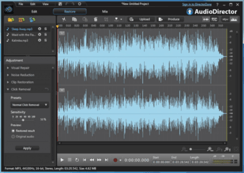 CyberLink AudioDirector скриншот № 1