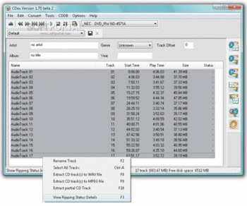 CDex скриншот № 1