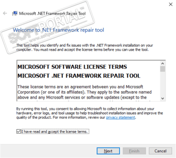 Microsoft .NET Framework Repair Tool скриншот № 1
