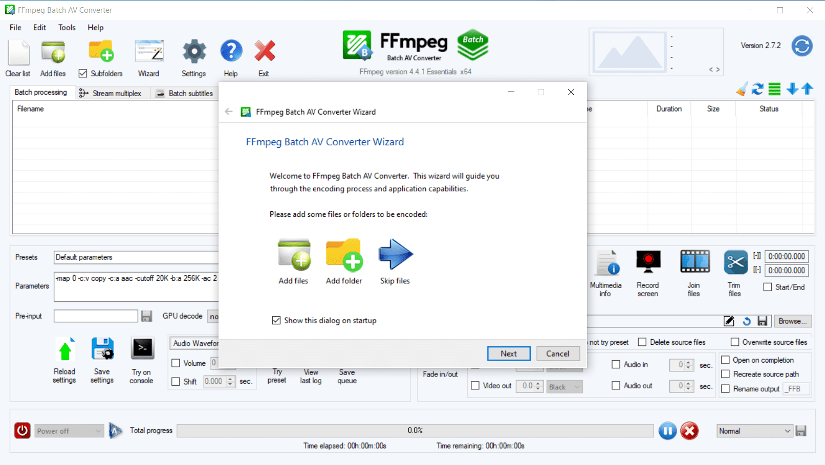 FFmpeg Batch Converter 3.0.0 download the last version for mac