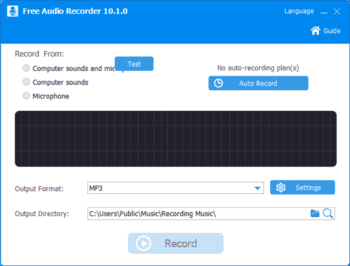 Free Audio Recorder скриншот № 1