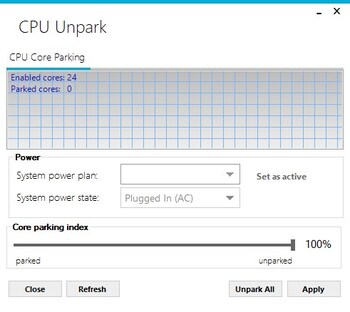 for windows instal CPU Unpark