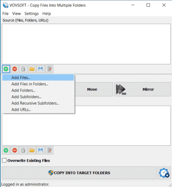 Copy Files Into Multiple Folders скриншот № 1