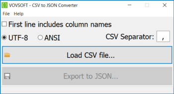 CSV to JSON Converter скриншот № 1