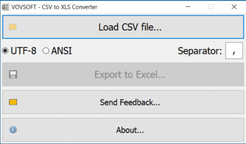 CSV to XLS Converter скриншот № 1