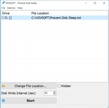 Prevent Disk Sleep скриншот № 1