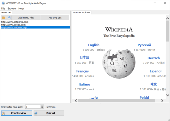 Print Multiple Web Pages скриншот № 1