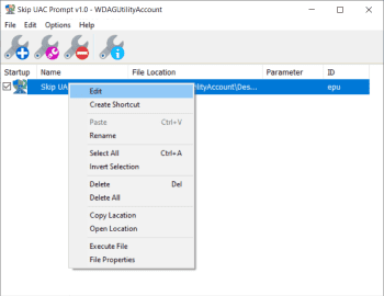 Skip UAC Prompt скриншот № 1