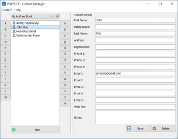 Contact Manager скриншот № 1