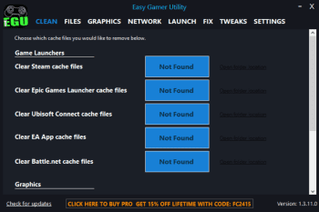 Easy Gamer Utility скриншот № 1