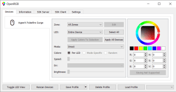 OpenRGB скриншот № 1