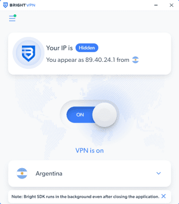 Bright VPN скриншот № 1