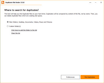 Duplicate File Finder скриншот № 1