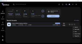 WizTorrent скриншот № 1