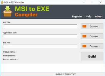 MSI to EXE Compiler - скачать бесплатно MSI to EXE Compiler 3.3.0.0