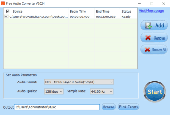 Free Audio Converter скриншот № 1