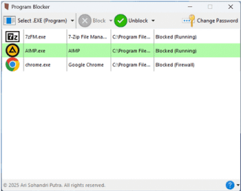 Program Blocker скриншот № 1